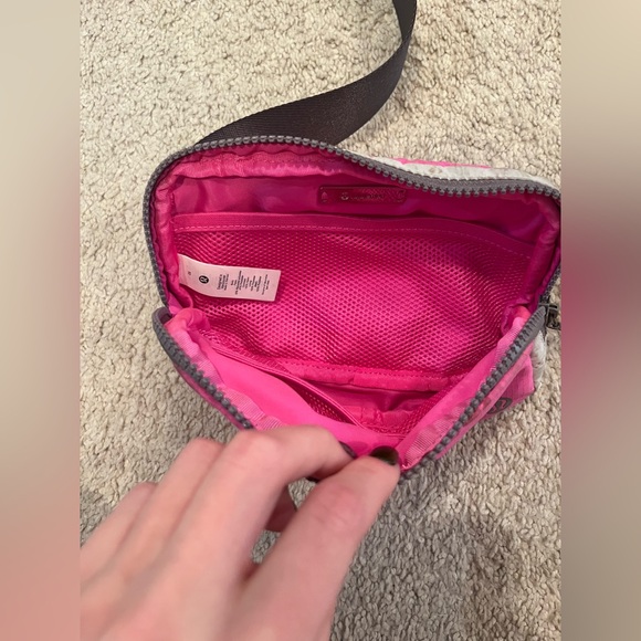 pink,gray, and light gray fanny pack from Lululemon - Picture 3 of 3